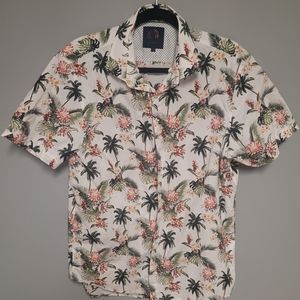 Floral print button down